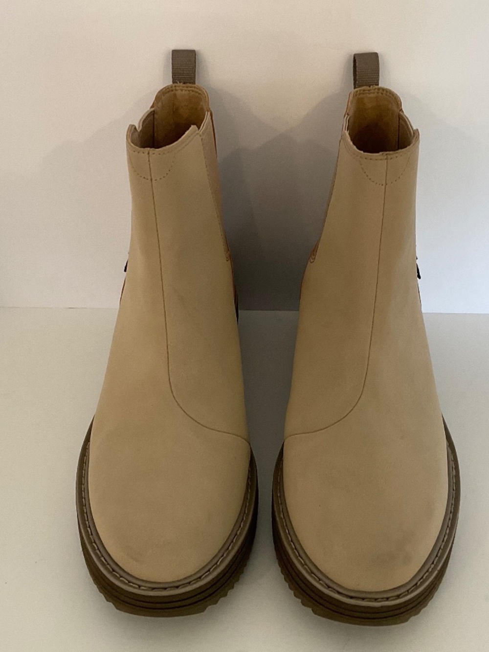TEVA Midform Chelsea Chunky Platform Boot in Sesame Beige Water Repellent SZ 7.5 - Picture 2 of 8